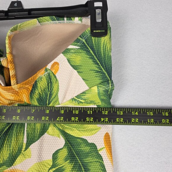 NWT Kona Sol Women's‎ One Piece Med. Tropical Green Orange Removable Straps - Picture 8 of 10